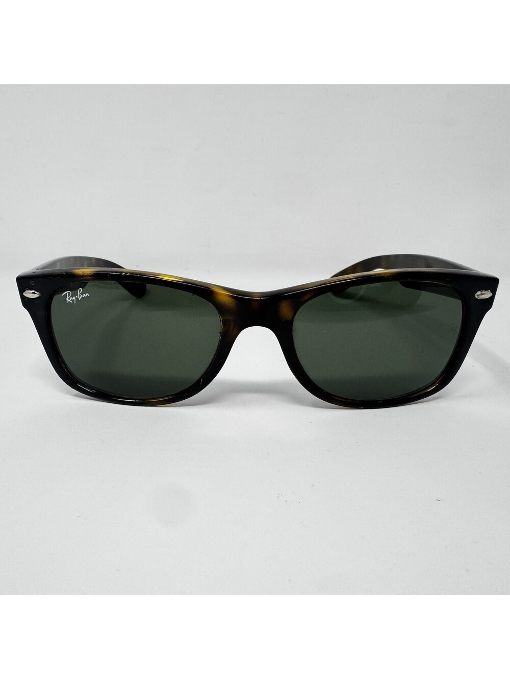 Ray-Ban RB2132 New Wayfarer 902 Tortoise G-15 Green Sunglasses 52-18